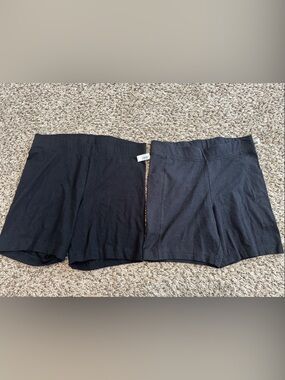 High-Waist Stretch biker Shorts 2 pack